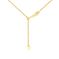 Adjustable Rope Chain Necklace with Slider