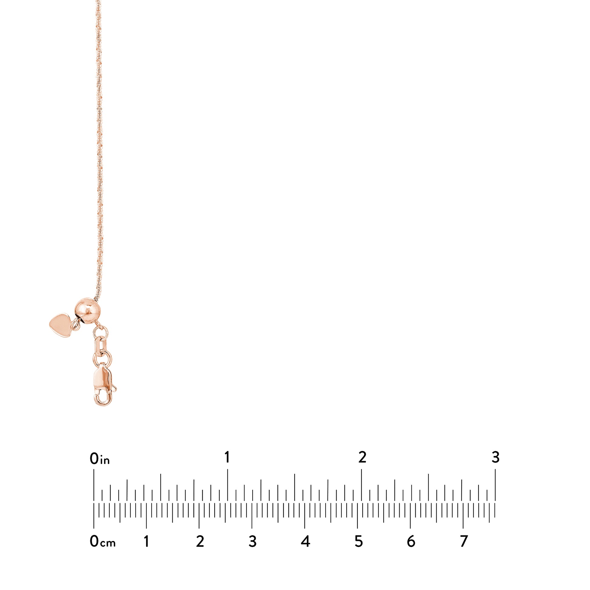 Adjustable Sparkle Chain Necklace with Slider