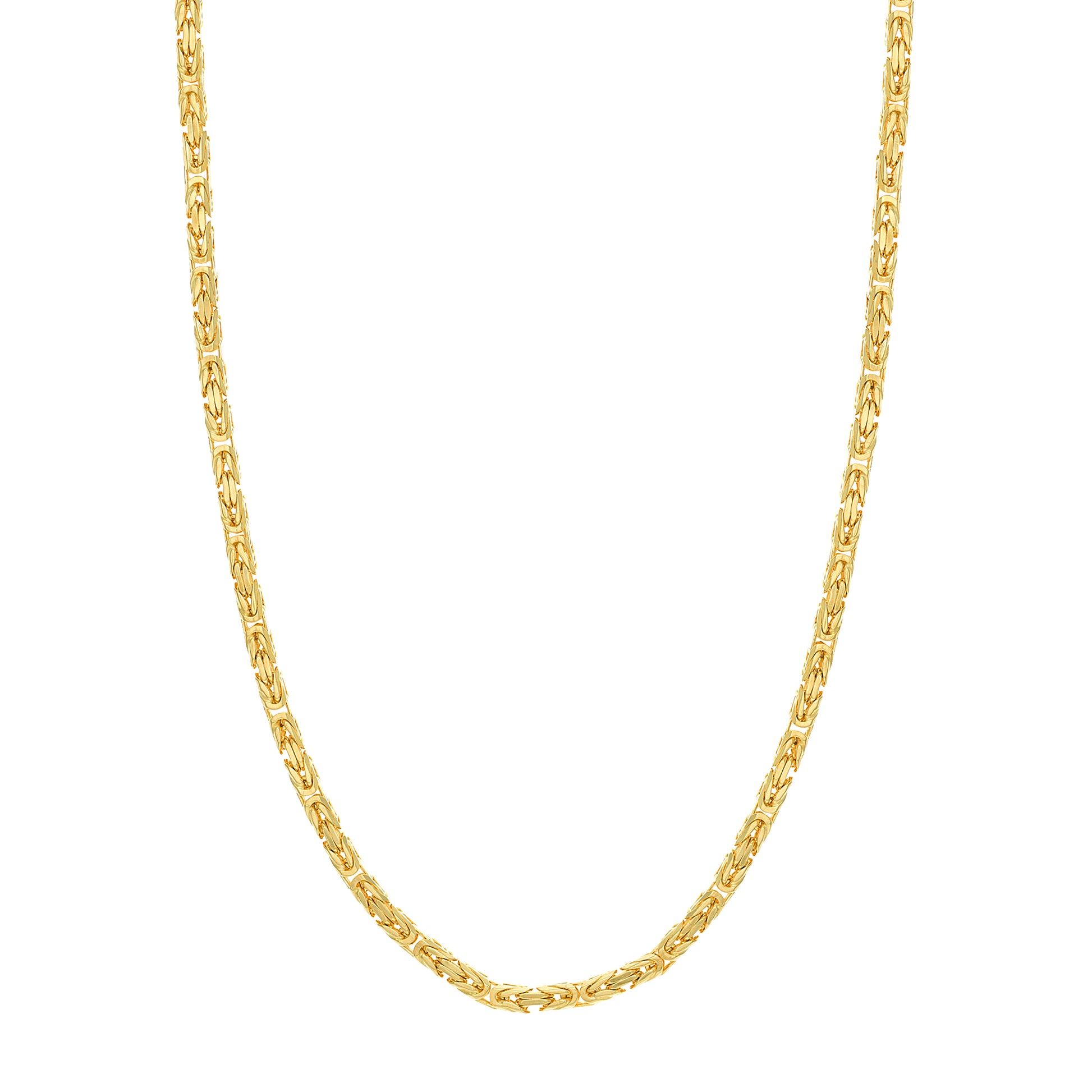 4.1mm Square Beveled Byzantine Chain