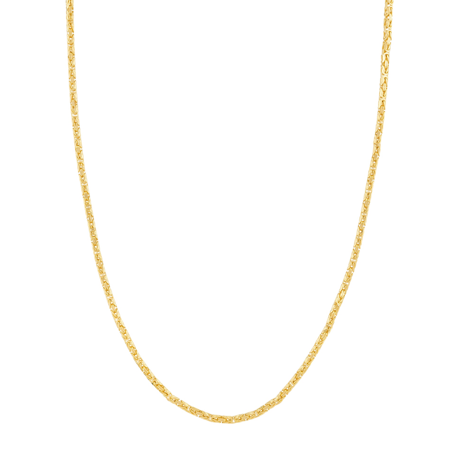 2.7mm Square Beveled Byzantine Chain