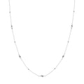 Bead and Marquise Stations Necklace