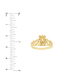 Braided Claddagh Ring with Diamond Accent
