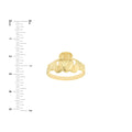 High-Polished Claddagh Ring for Men