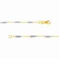0.8mm Two-Tone Designer Twist Chain with Lobster Lock