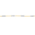 0.8mm Two-Tone Designer Twist Chain with Lobster Lock
