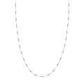 0.8mm Two-Tone Designer Twist Chain with Lobster Lock