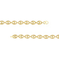 10mm Puff Mariner Chain with Fancy Oval Lobster Lock