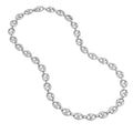 10mm Puff Mariner Chain with Fancy Oval Lobster Lock
