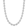 10mm Puff Mariner Chain with Fancy Oval Lobster Lock