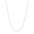 0.8mm Sterling Box Chain w/Slider Bead