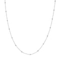 Sterling Silver Bead Station Chain
