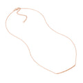 Diamond-Cut Curved Bar Adjustable Necklace