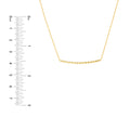 Diamond-Cut Curved Bar Adjustable Necklace