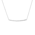 Diamond-Cut Curved Bar Adjustable Necklace