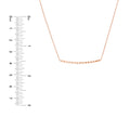 Diamond-Cut Curved Bar Adjustable Necklace