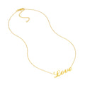 Cursive Love Adjustable Necklace
