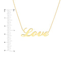 Cursive Love Adjustable Necklace