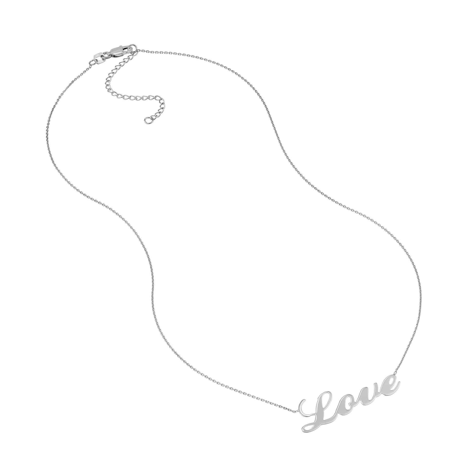 Cursive Love Adjustable Necklace