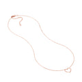 Open Wire Heart Adjustable Necklace