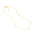 Open Wire Heart Adjustable Necklace