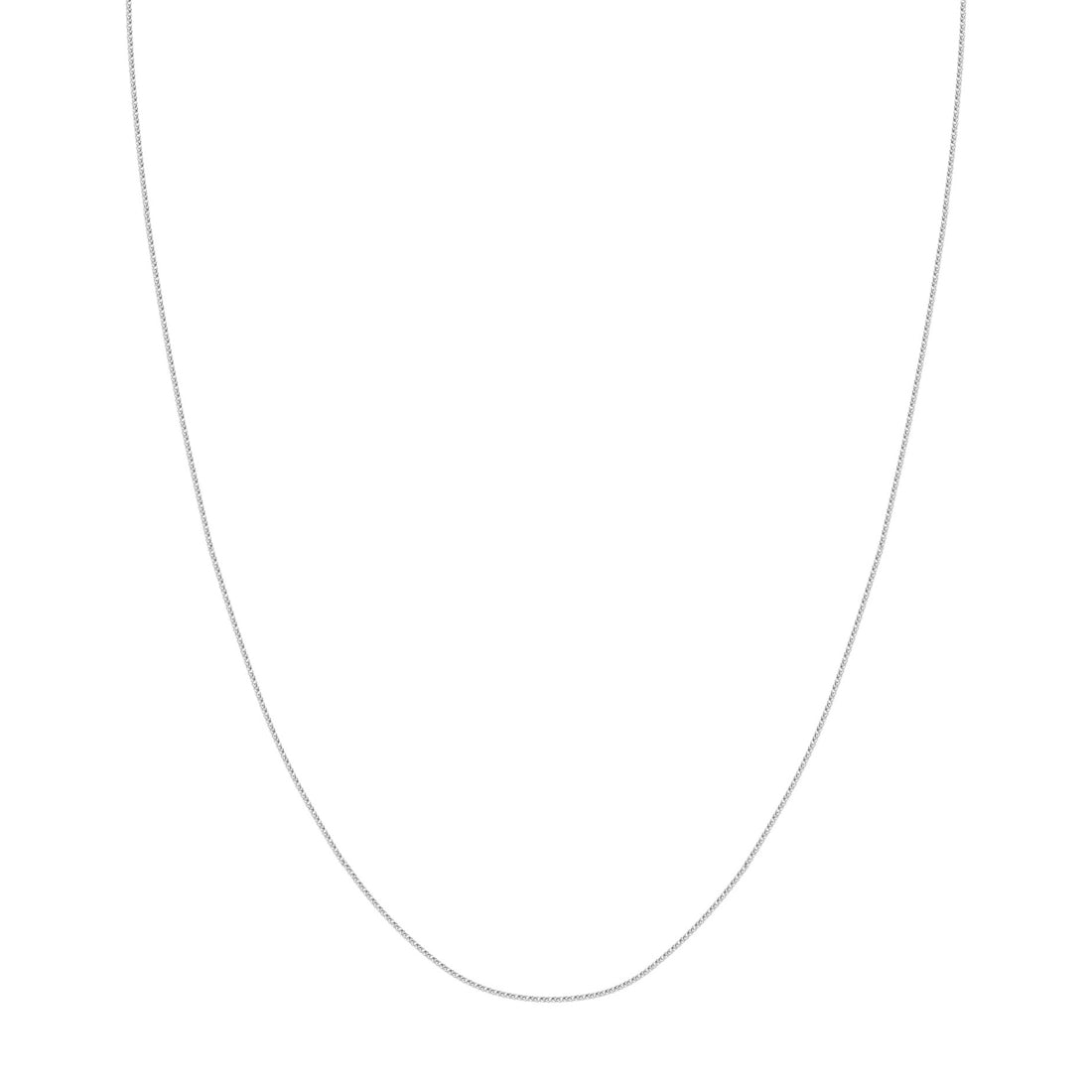 1.25mm Square Wheat Chain with Slider Bead
