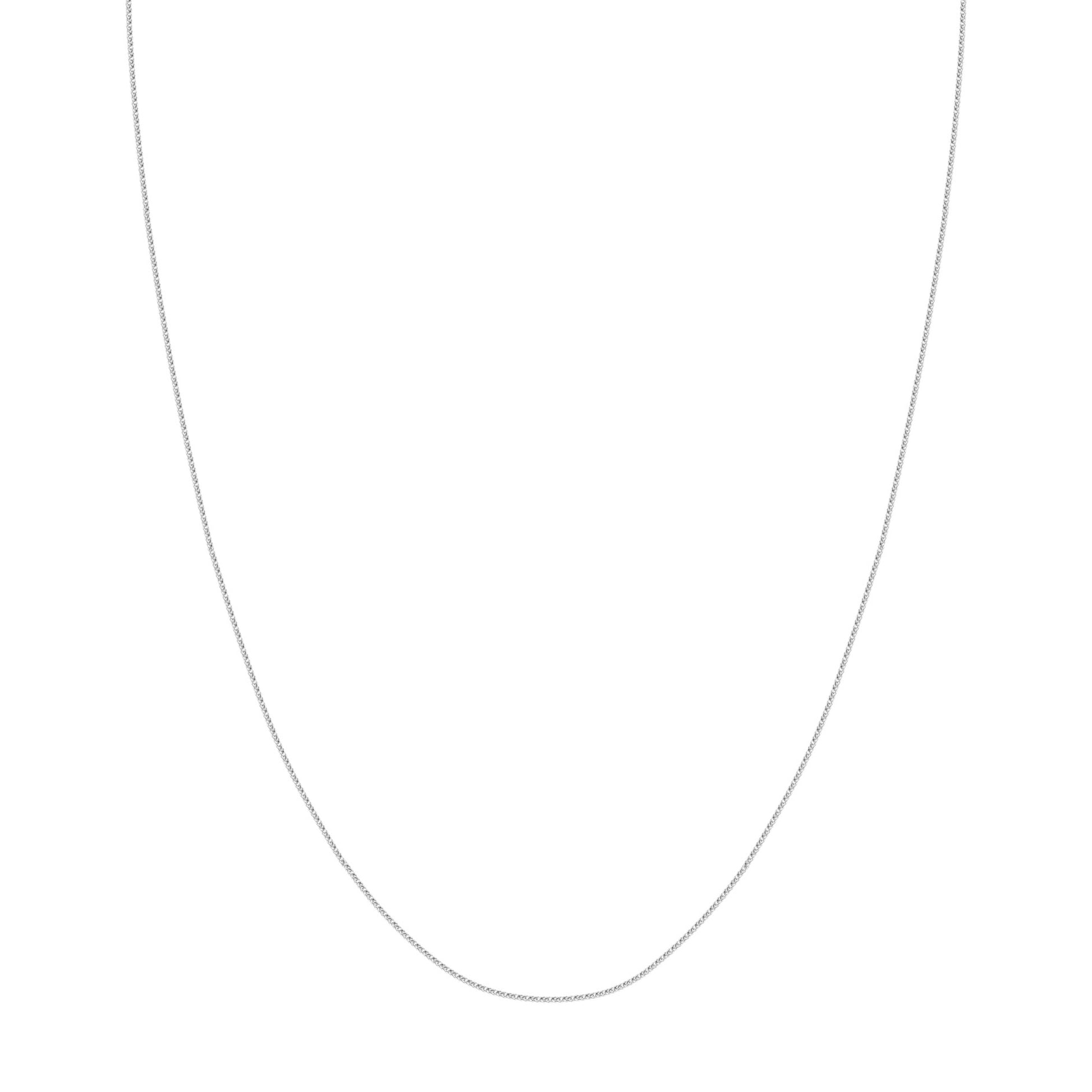1.25mm Square Wheat Chain with Slider Bead