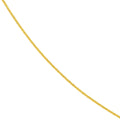 1.25mm Square Wheat Chain with Slider Bead