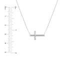 E2W Small Sideways Cross Adjustable Necklace