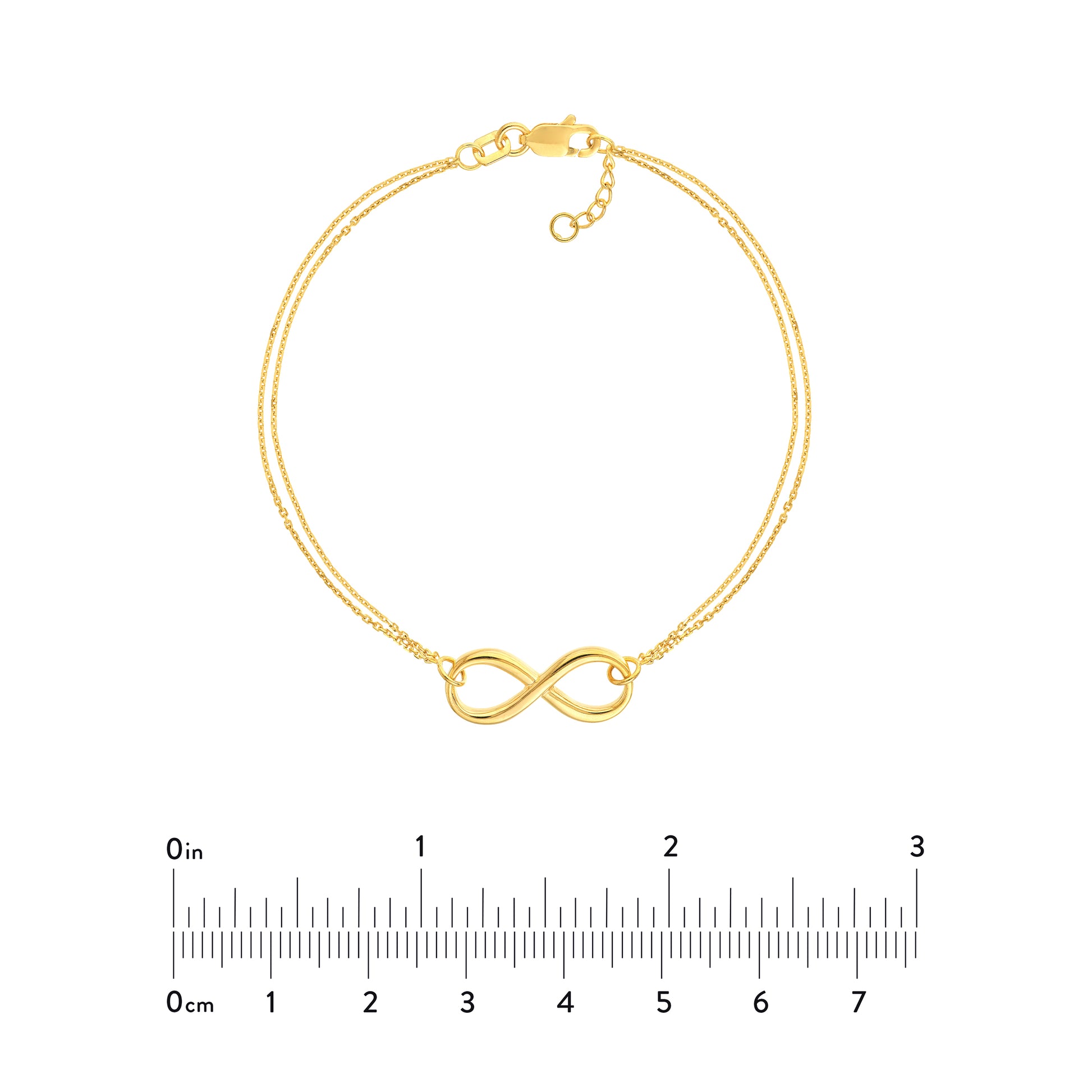 Double Strand Infinity Adjustable Bracelet