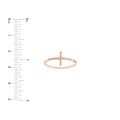 Sideways Cross Ring with 1/6tcw Diamond