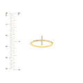 Sideways Cross Ring with 1/6tcw Diamond