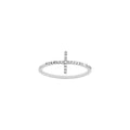 Sideways Cross Ring with 1/6tcw Diamond