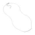 Curved Bar Adj. Necklace with 1/5tcw Diamond
