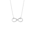 Plated Sterling Silver Infinity Necklace