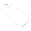 Plated Sterling Silver Script Love Necklace
