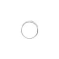Plated Sterling Silver CZ Infinity Ring