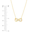 Infinity Adj. Necklace with 1/15tcw Diamond