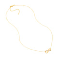 Infinity Adj. Necklace with 1/15tcw Diamond