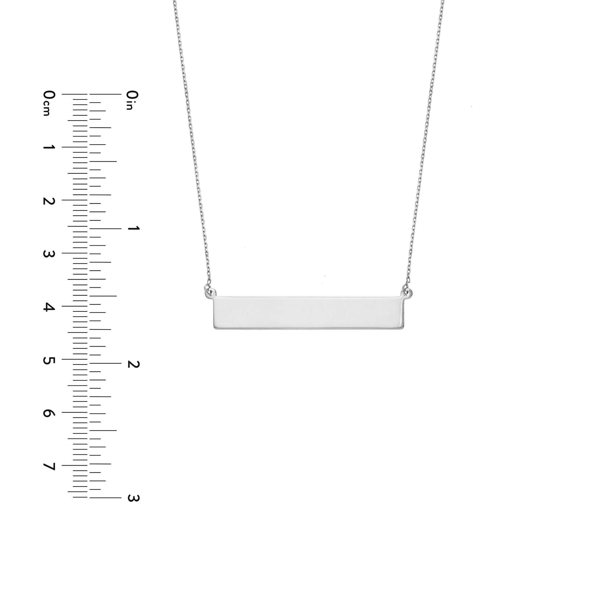 Engravable Bar & Adjustable Necklace