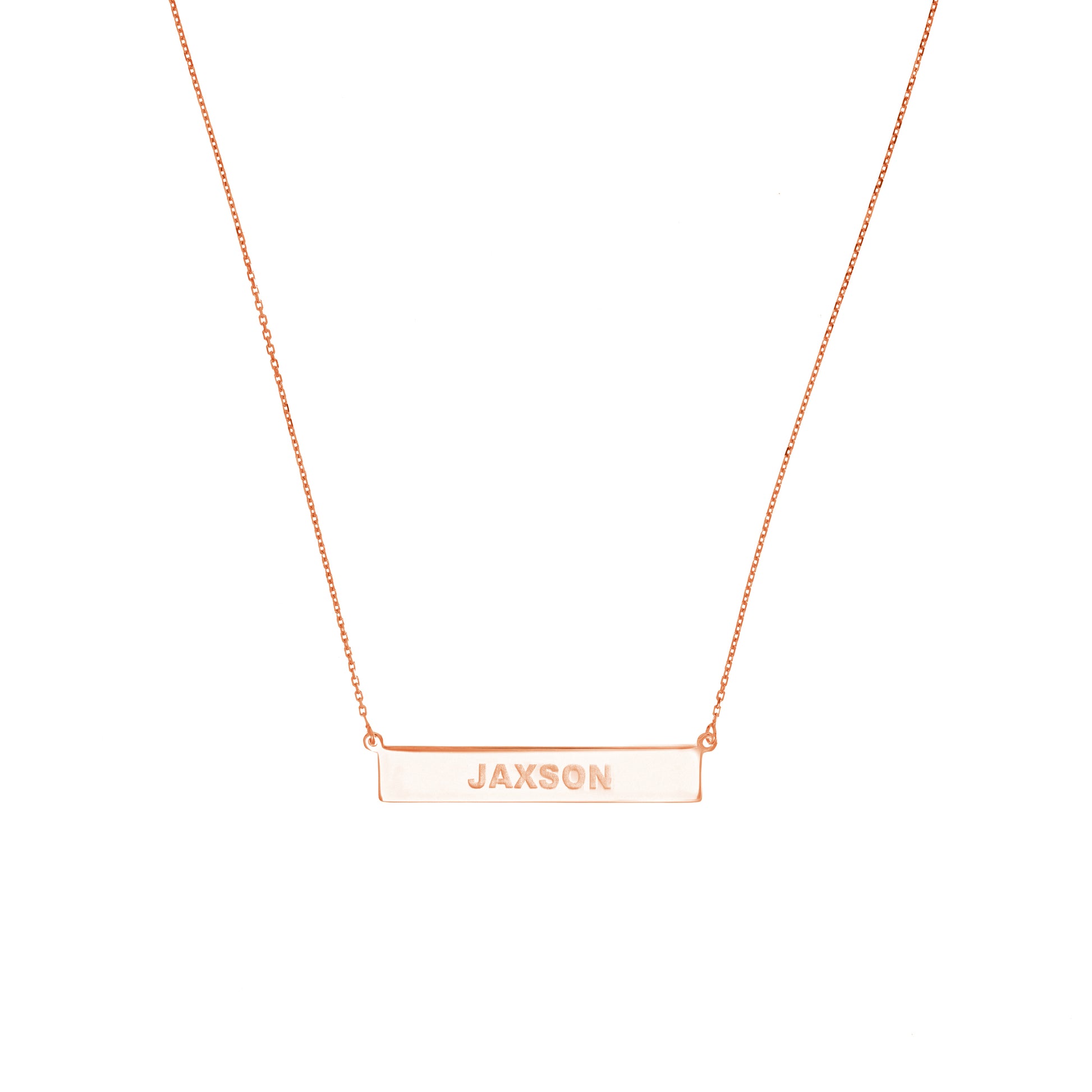 Engravable Bar & Adjustable Necklace