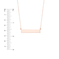 Engravable Bar & Adjustable Necklace
