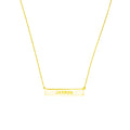Engravable Bar & Adjustable Necklace