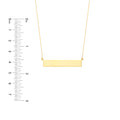 Engravable Bar & Adjustable Necklace