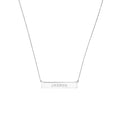 Engravable Bar & Adjustable Necklace