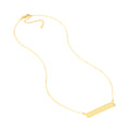 Adjustable 18 Bar Necklace with 2pt Diamond