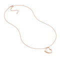 Open Heart Pendant Adjustable Necklace