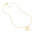 Open Heart Pendant Adjustable Necklace