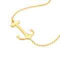 Sideways Anchor Adjustable Bracelet