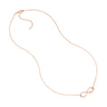 Plated Sterling Silver CZ Infinity Love Necklace