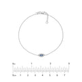 Mini CZ Evil Eye Adjustable Bracelet